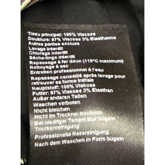 ba&sh Robe Fanny Women's Dress Mini Paisley V-Neck Ruched Viscose Small NEW - Picture 12 of 13